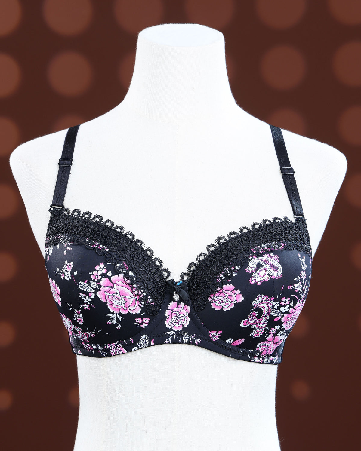 Black Color Padded Brassiere