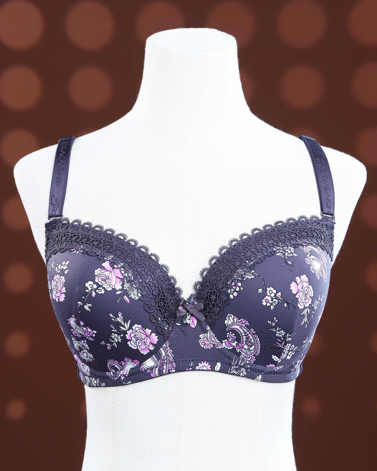 Grey Color Padded Brassiere