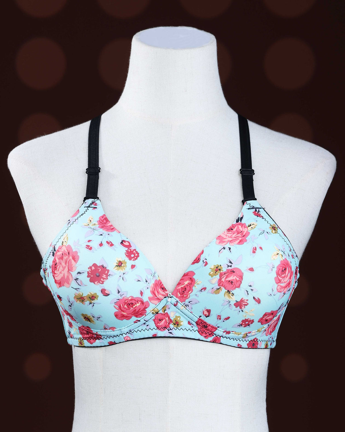 Light Blue Color Padded Brassiere