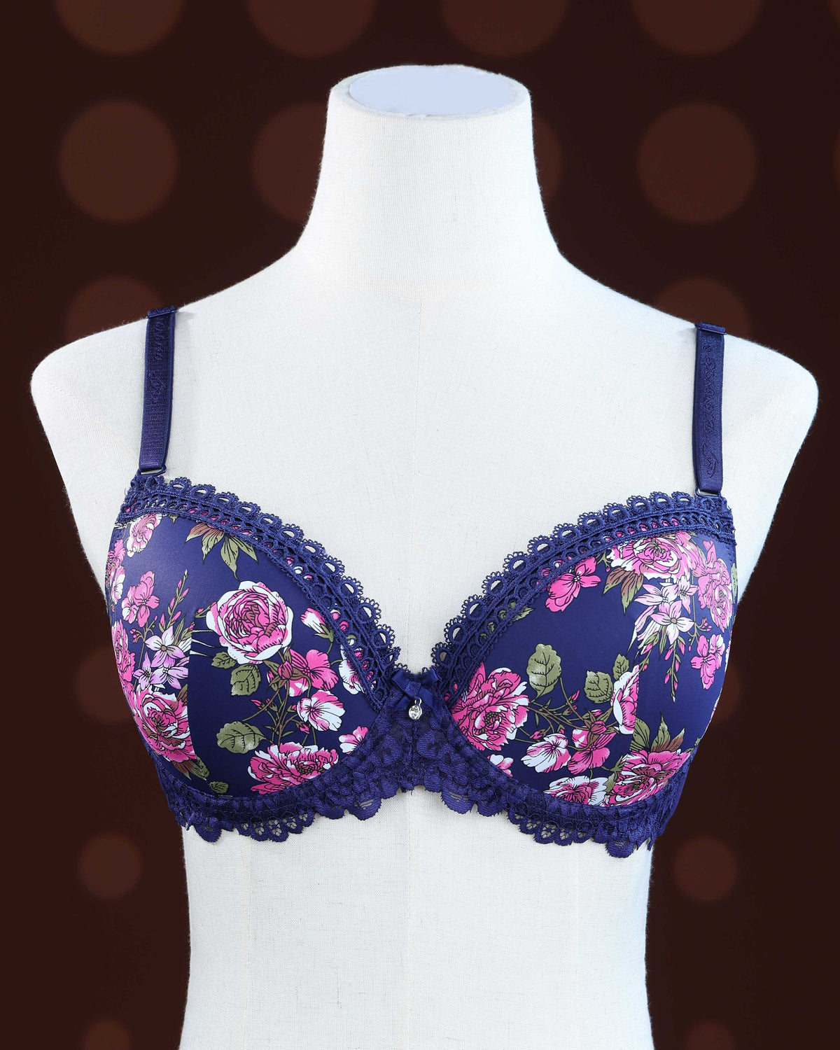 Blue Color Padded Brassiere