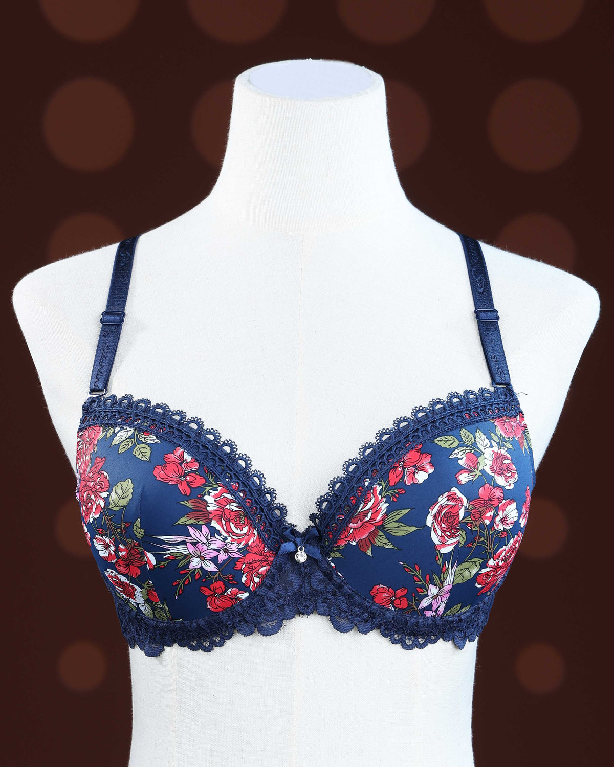 Blue Color Padded Brassiere