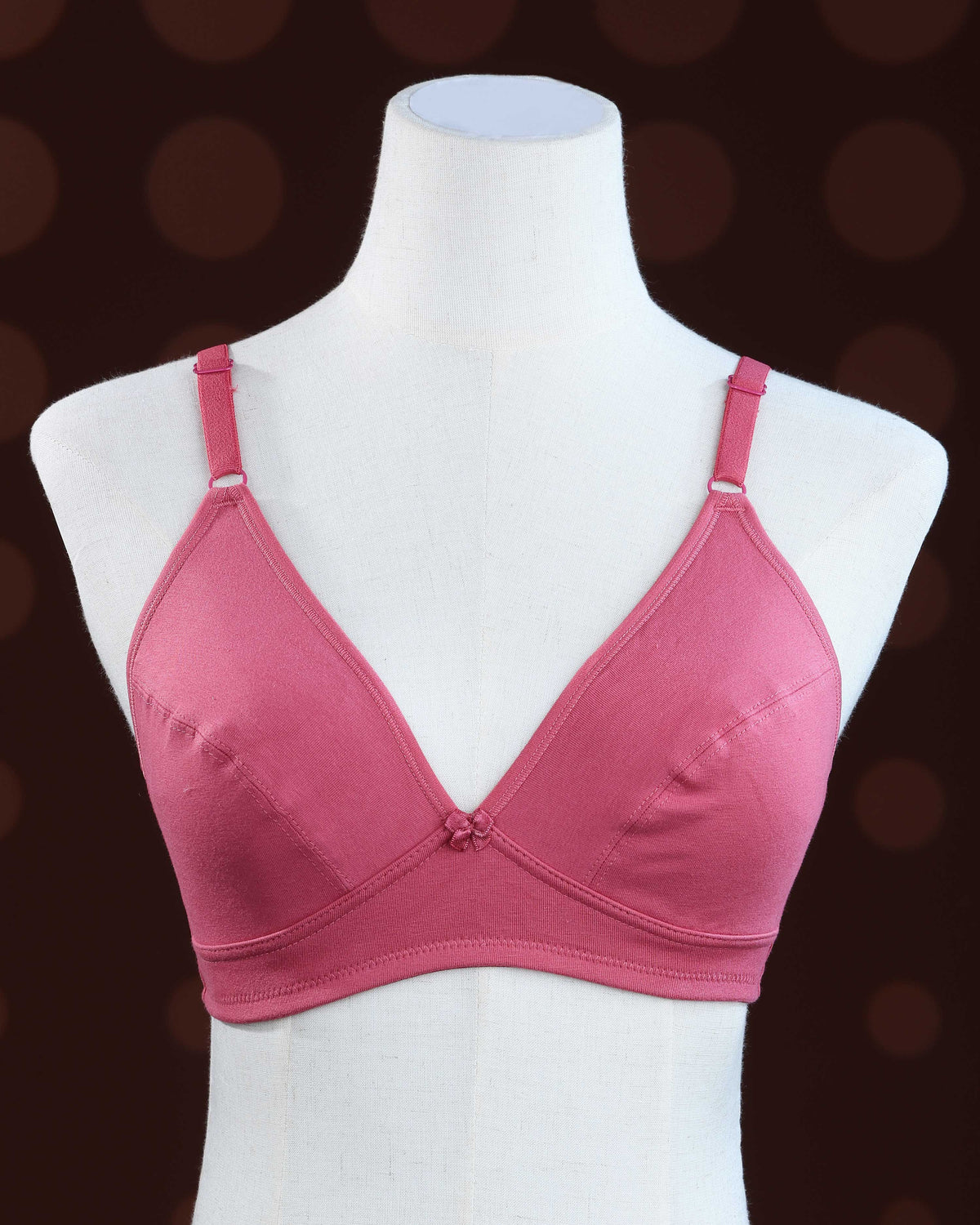 Coral Pink Color Non Padded Brassiere