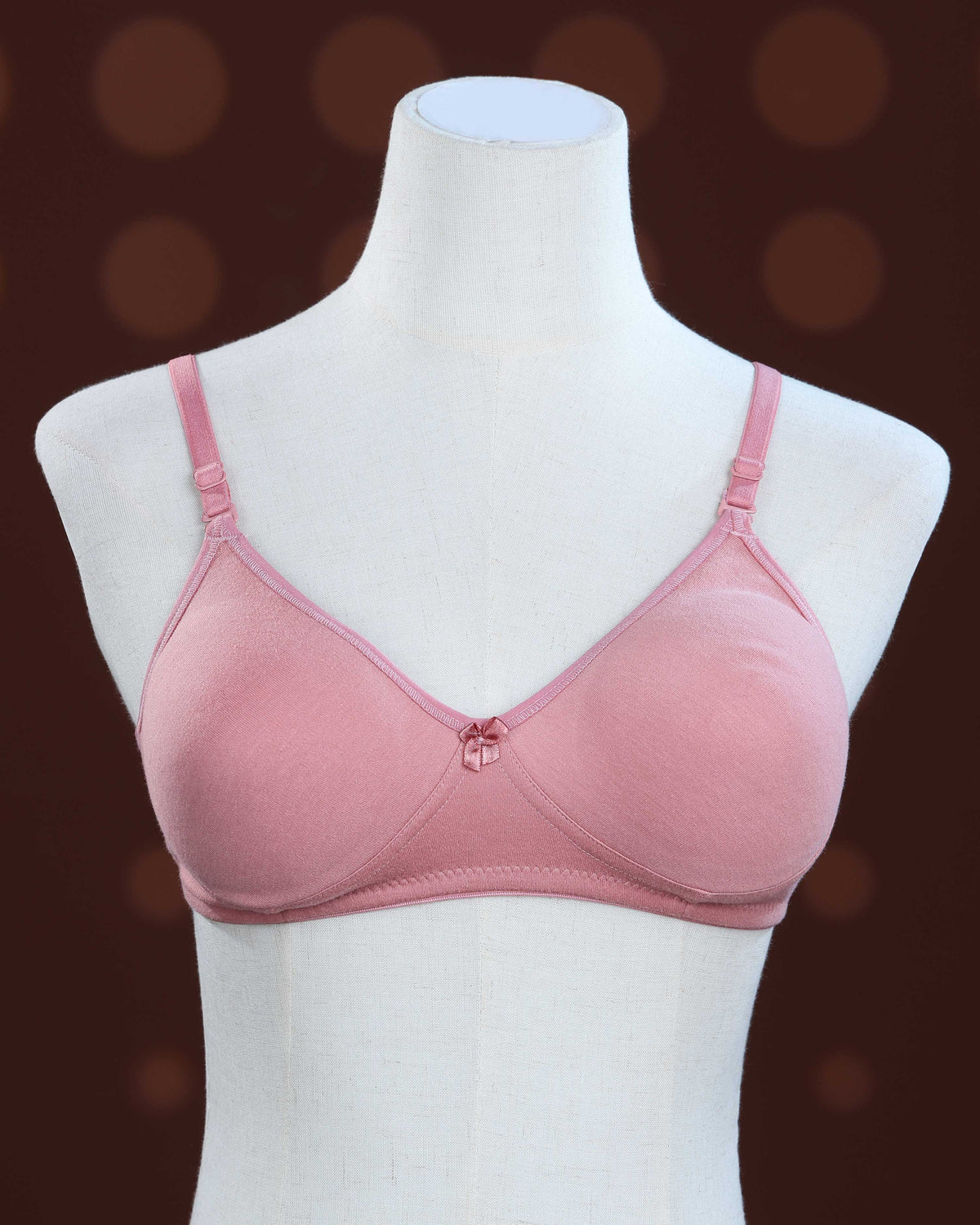 Coral Pink Color Padded Brassiere