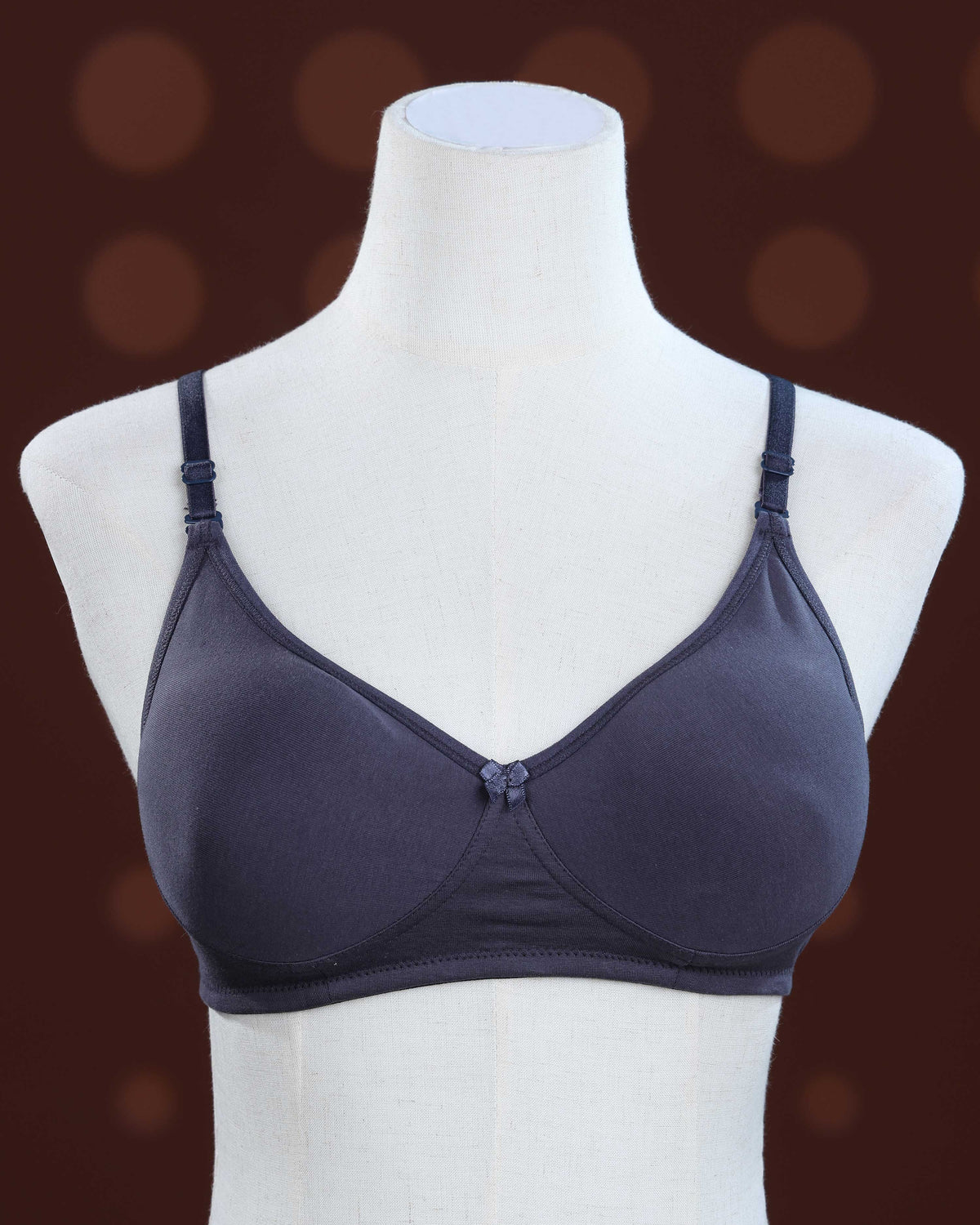 Dark Grey Color Padded Brassiere