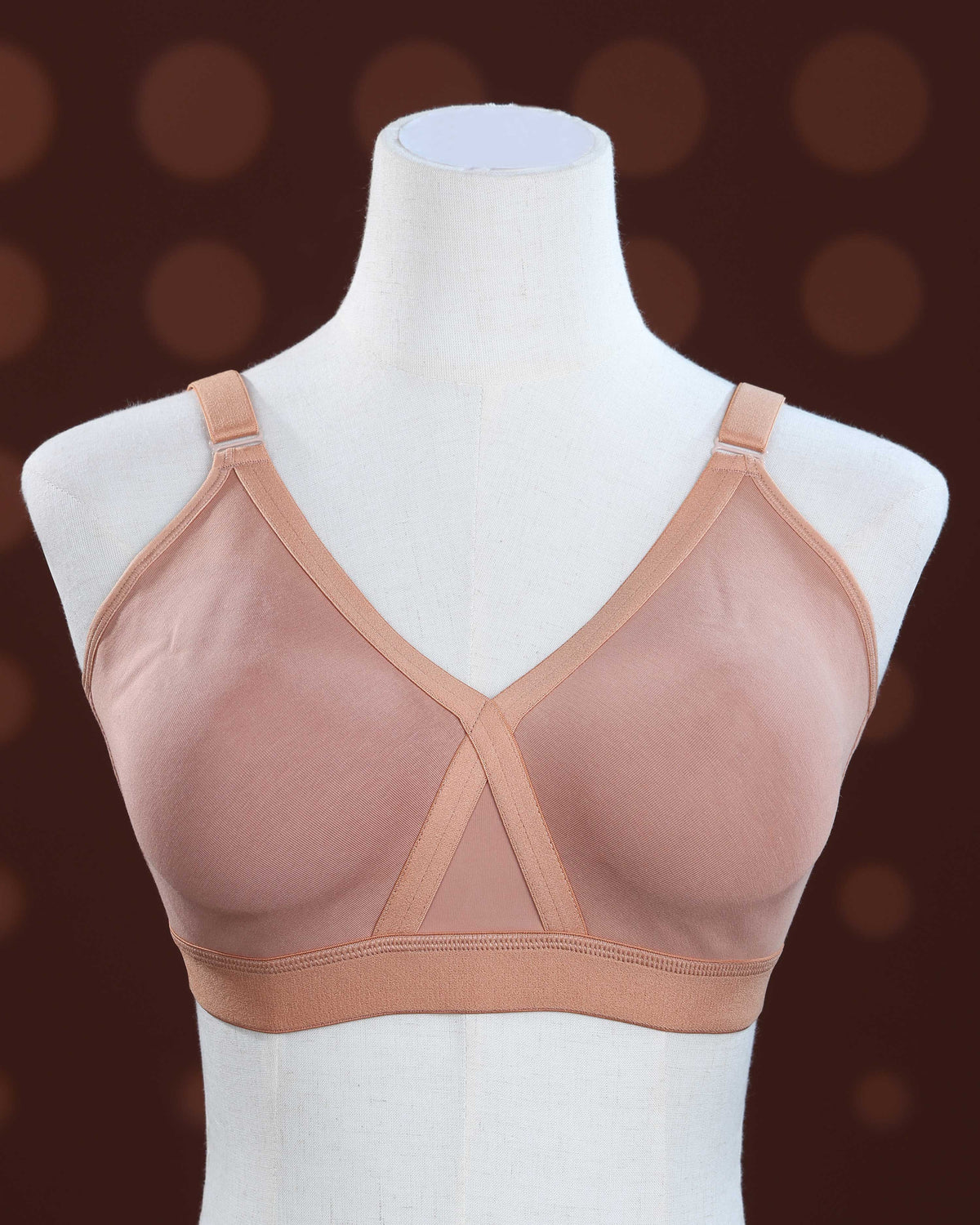 Brown Color Padded Brassiere
