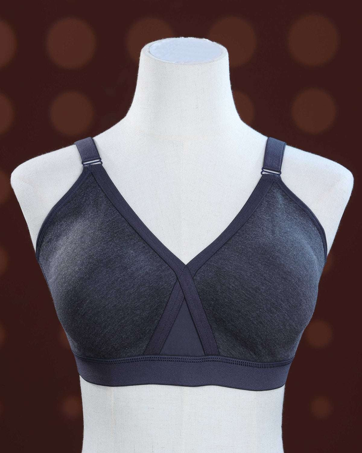 Dark Grey Color Padded Brassiere