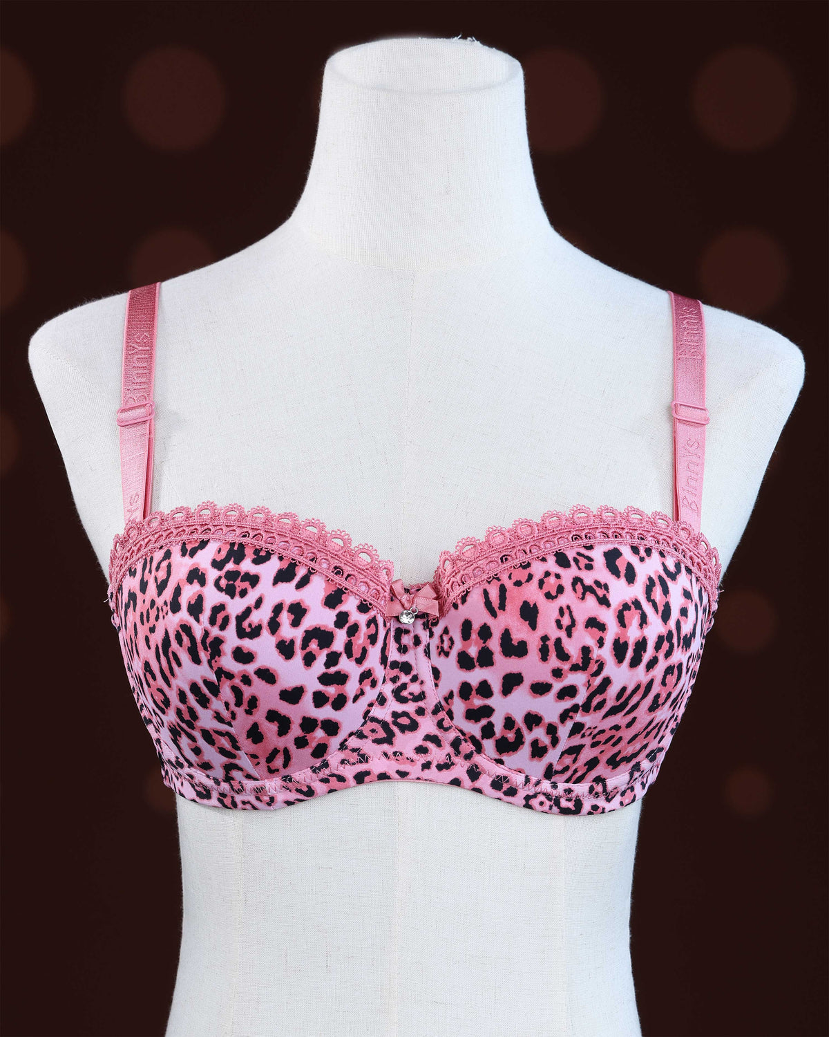 Pink Color Padded Brassiere