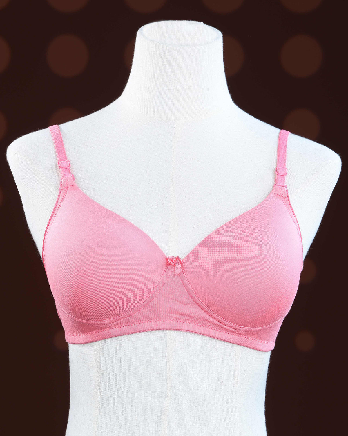 Pink Color Padded Brassiere
