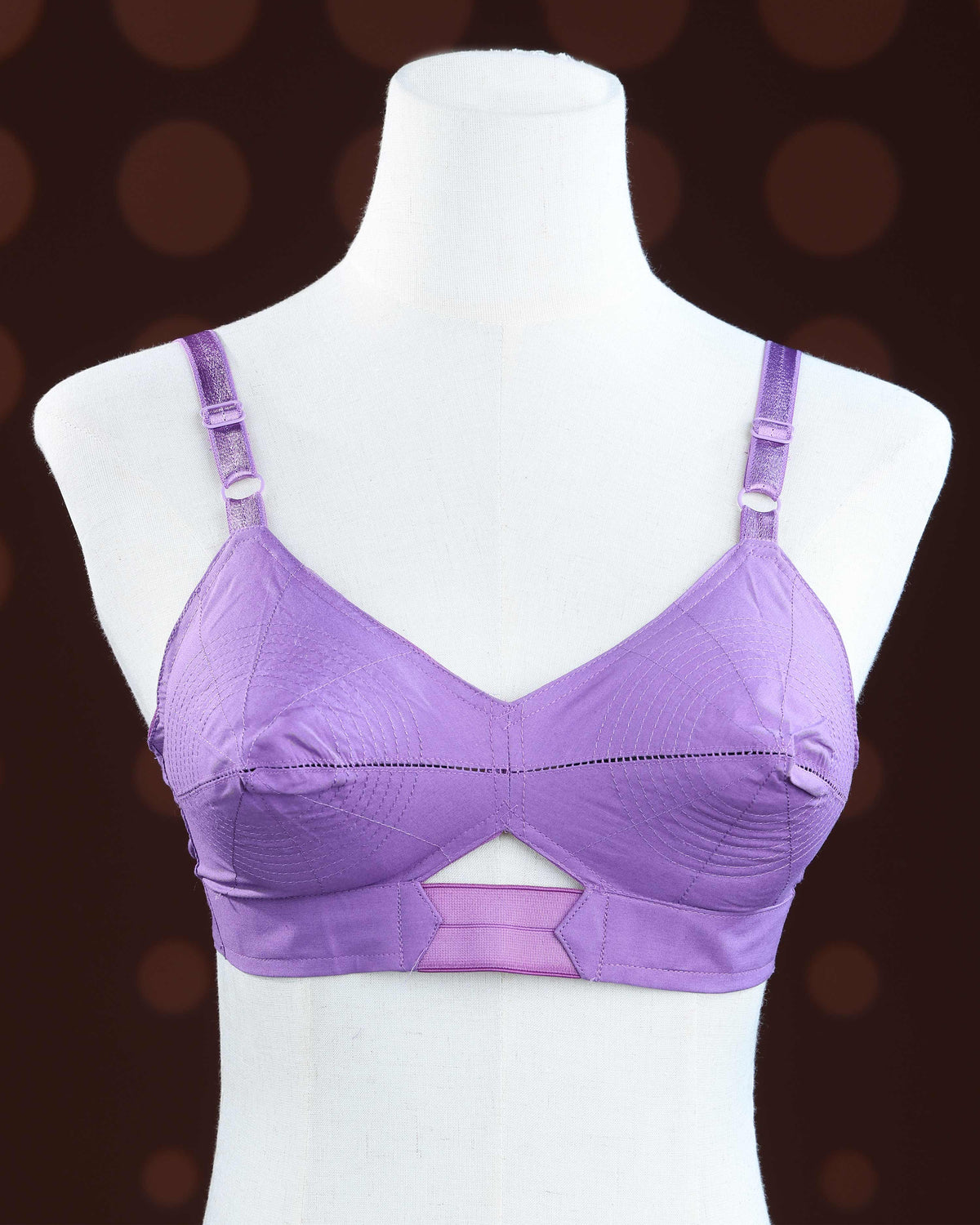 Lavender Color Non Padded Brassiere