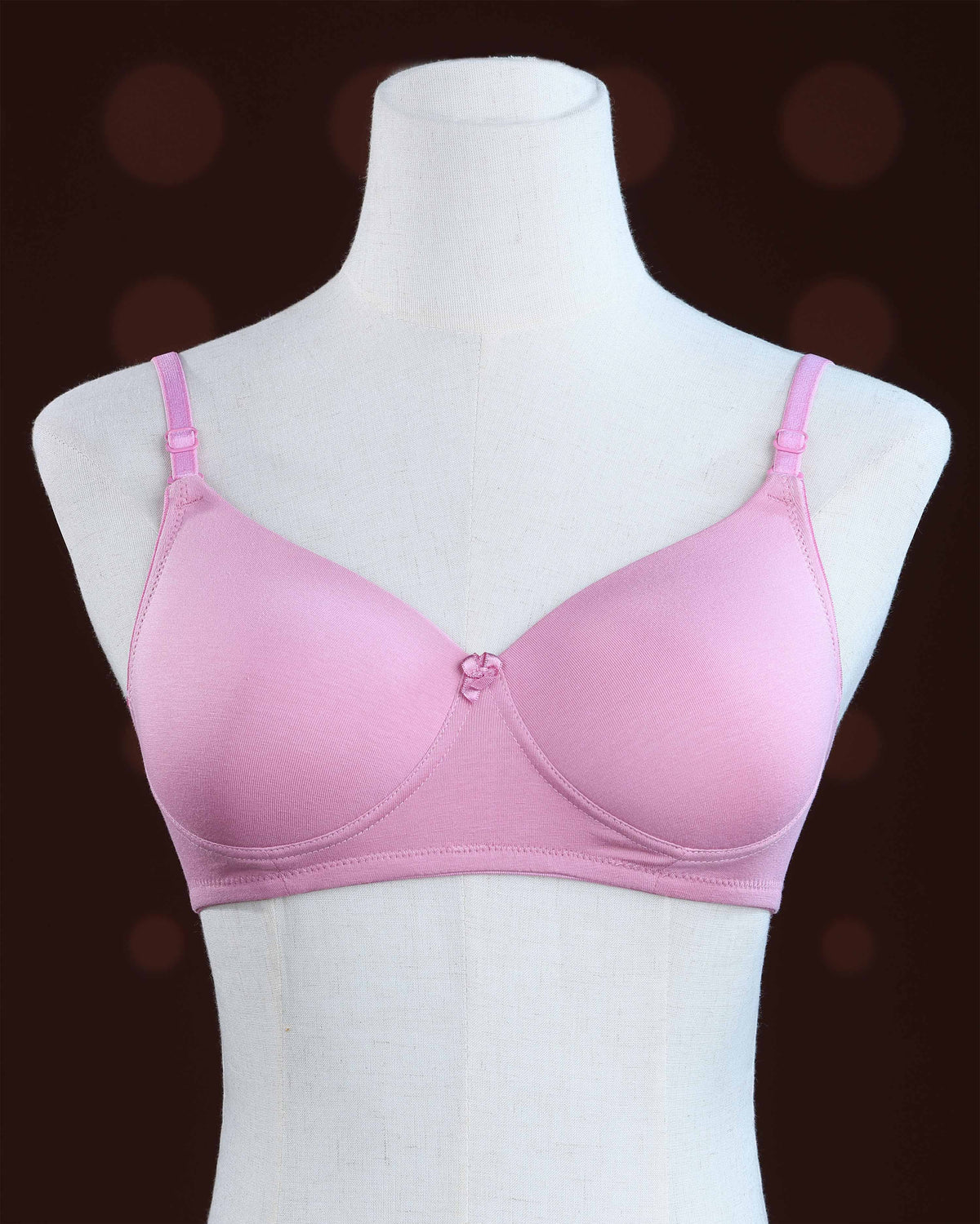 Pink Color Padded Brassiere