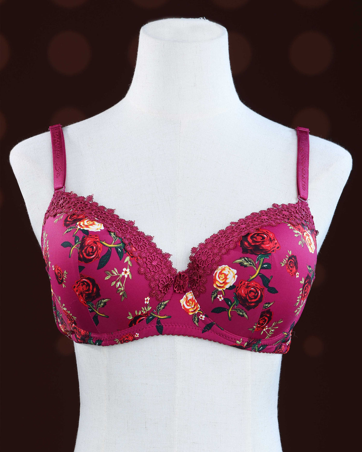 Purple Color Padded Brassiere