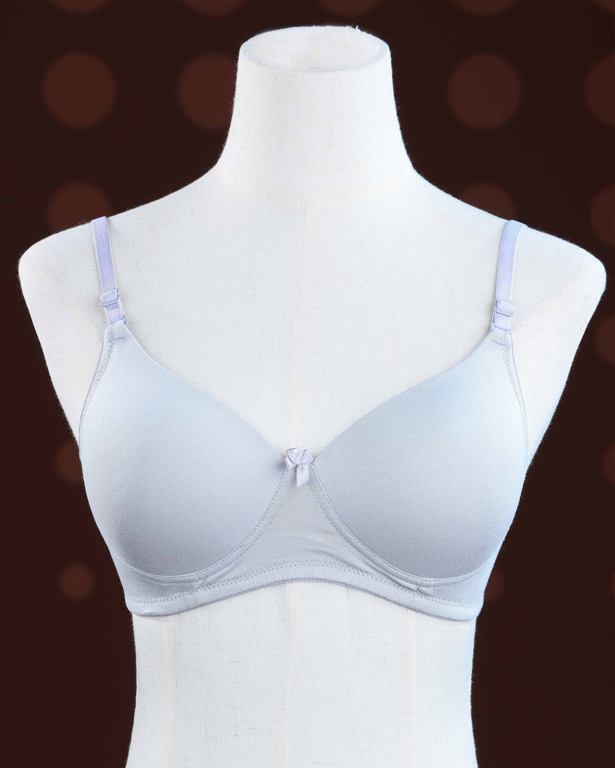 Grey Color Padded Brassiere