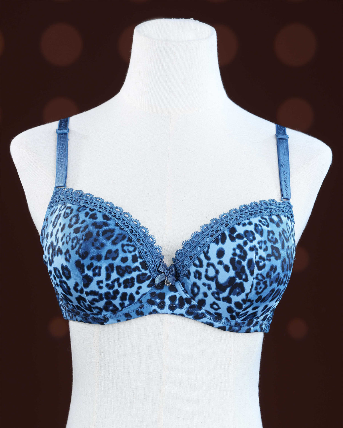 Blue Color Padded Brassiere