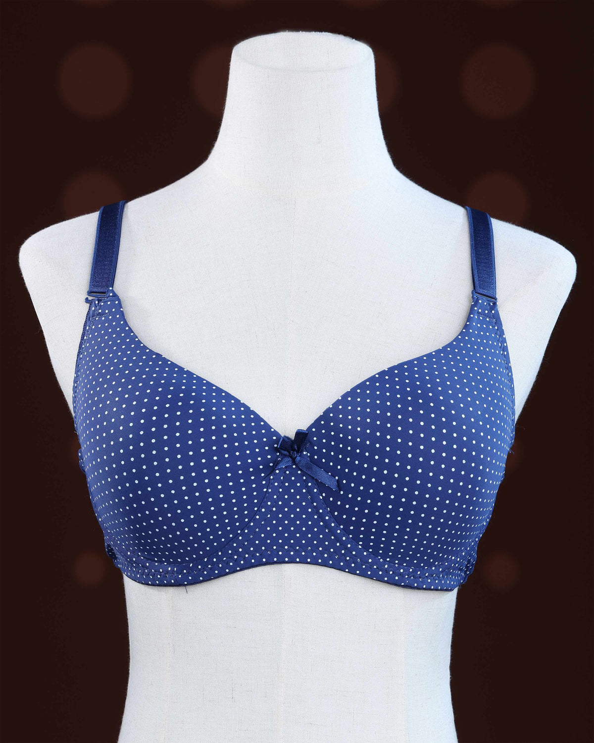 Blue Color Padded Brassiere