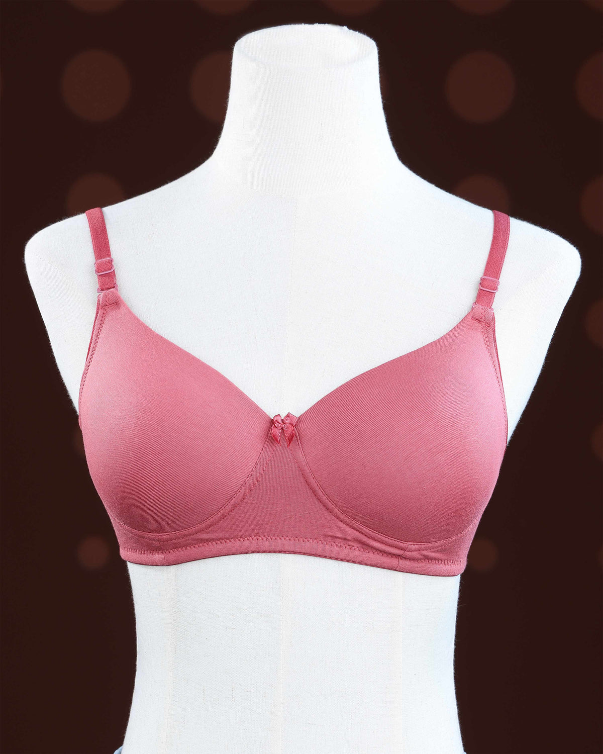 Pink Color Padded Brassiere