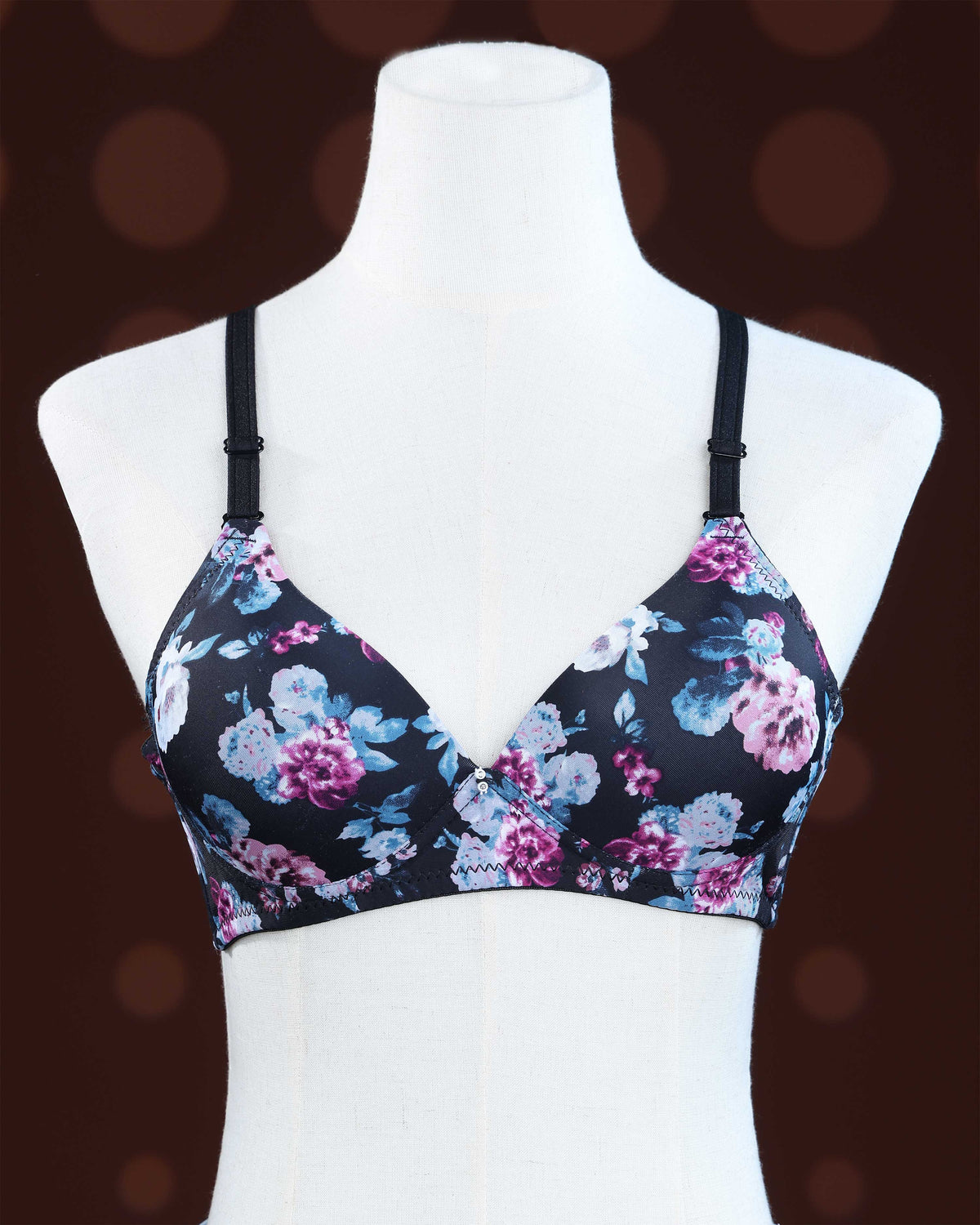 Black Color Padded Brassiere