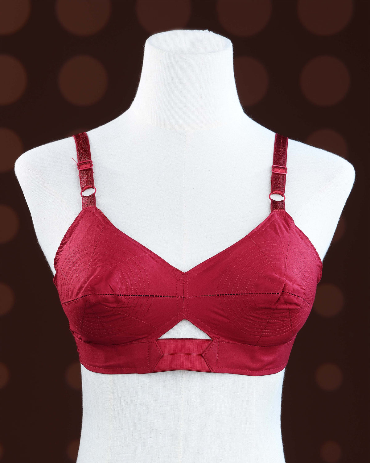 Red Color Non Padded Brassiere