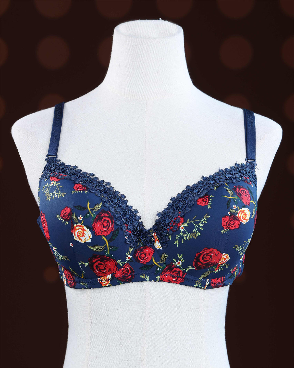 Blue Color Padded Brassiere