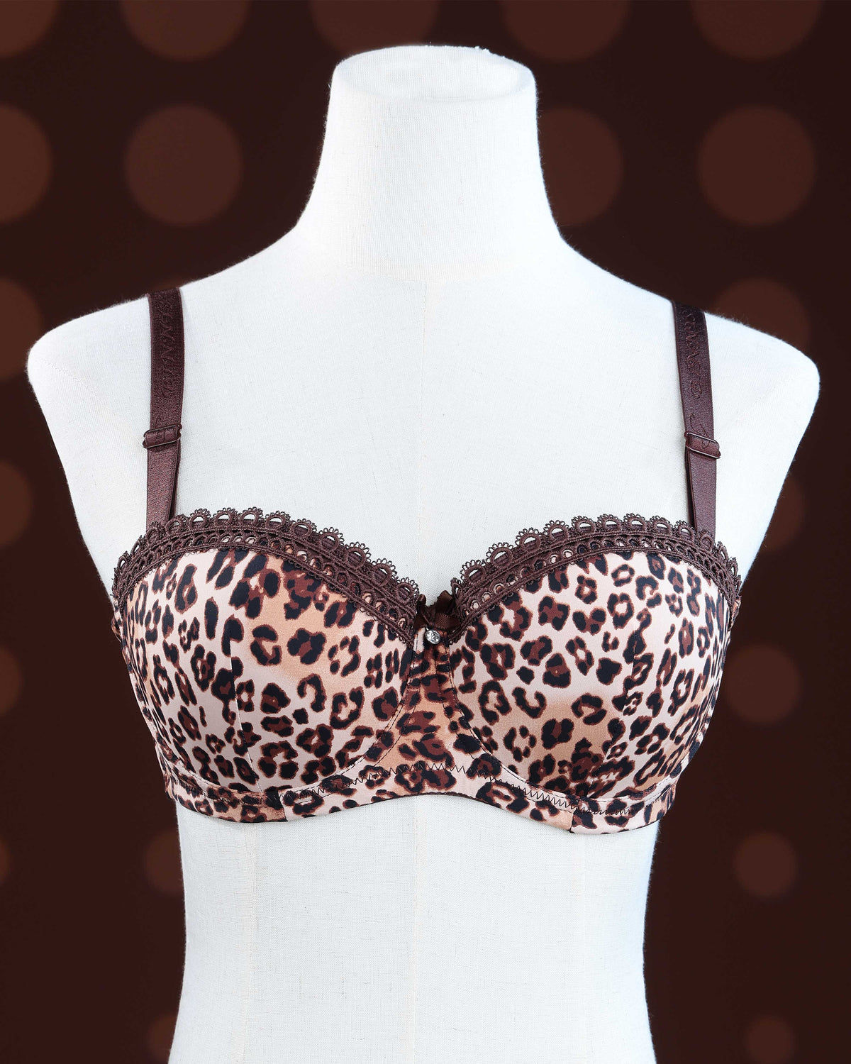 Dark Brown Color Padded Brassiere