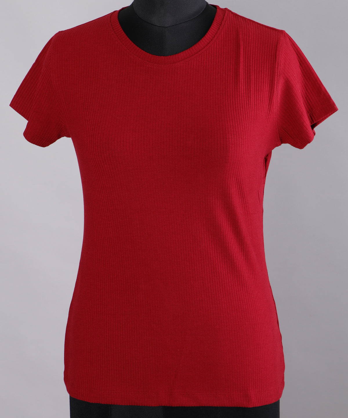Round Neck Maroon Women's T-Shirt