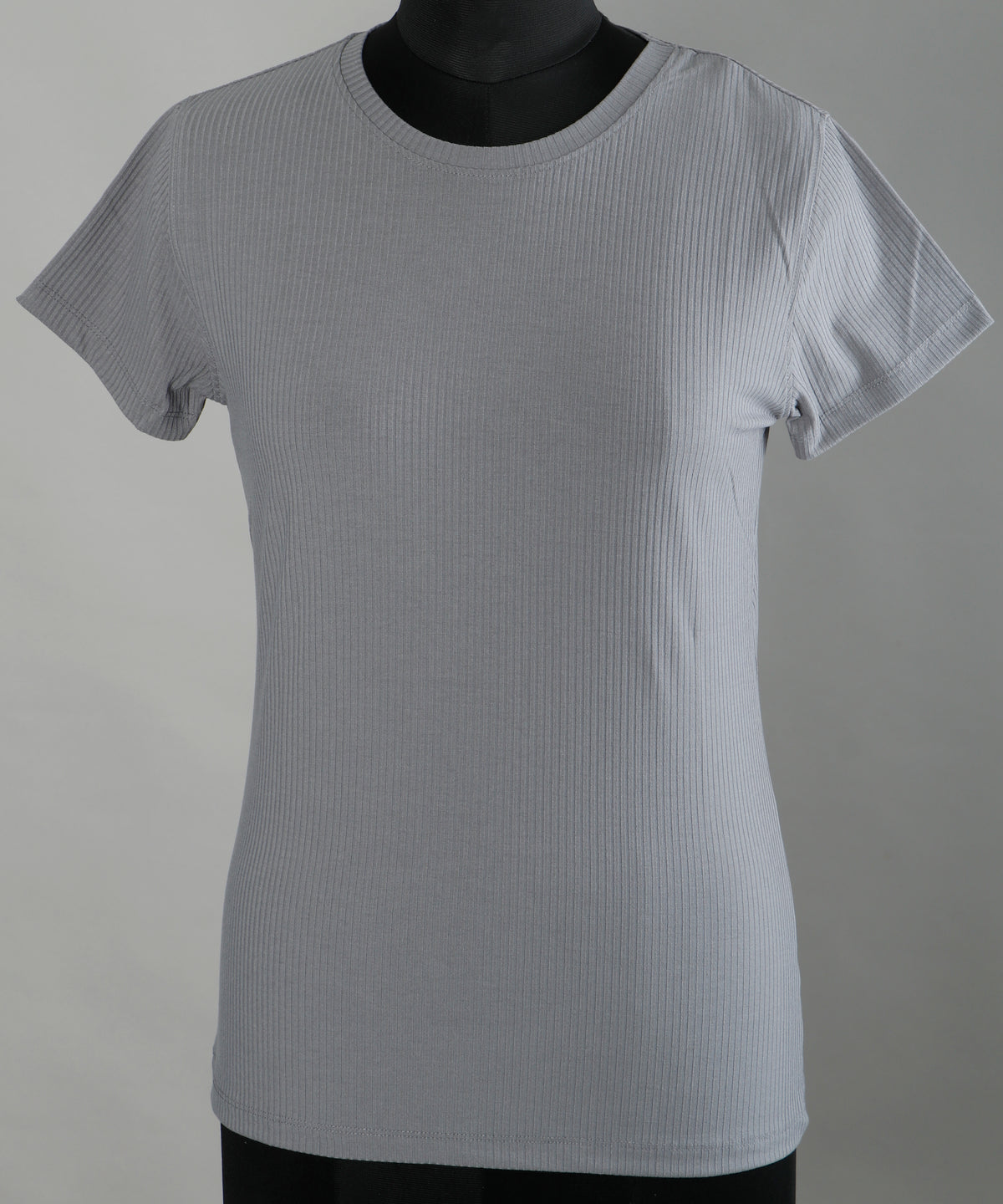 Round Neck Grey Women's T-Shirt