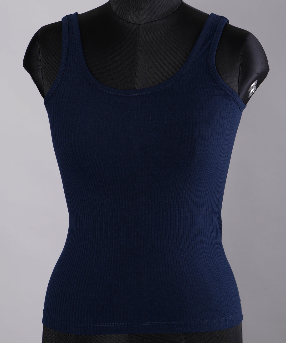 Womens Navy Blue Cotton Camisole