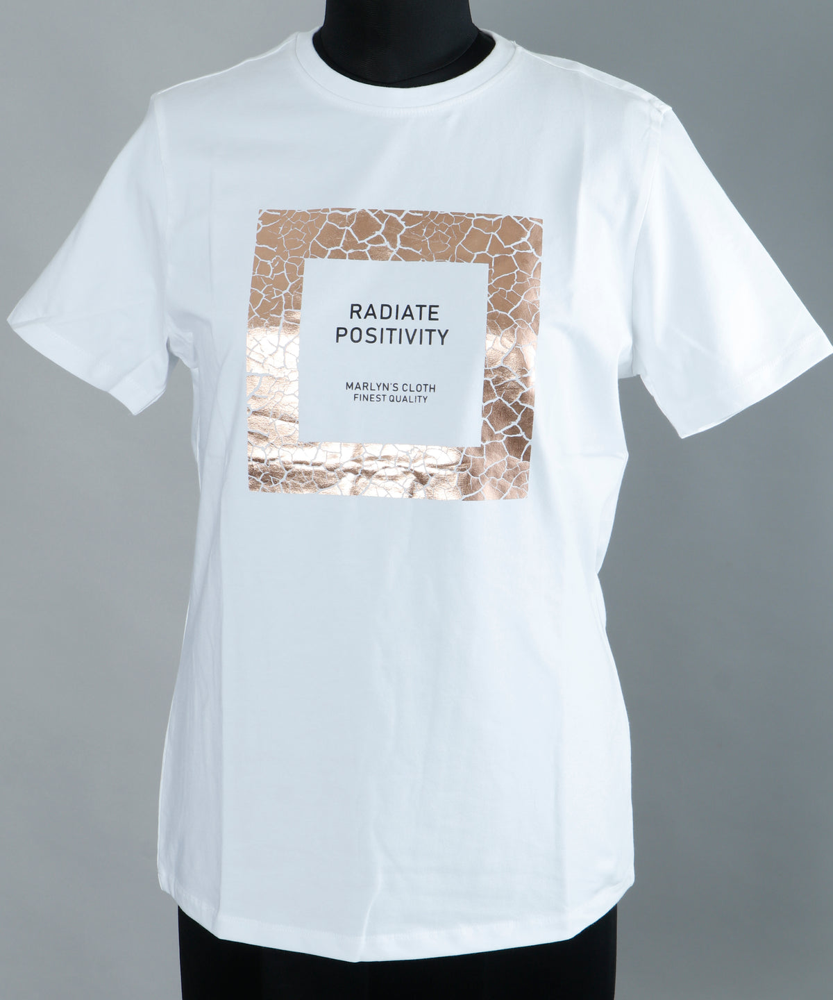 Round Neck White Women's T-Shirt